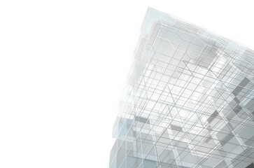 abstract architecture design 3d illustration