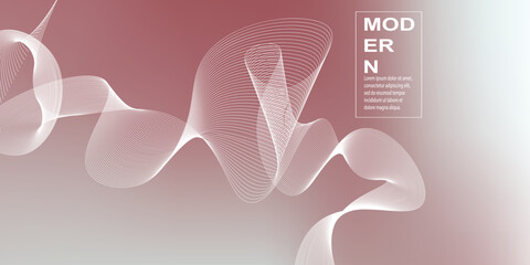 Abstract background illustration with curved lines and gradient