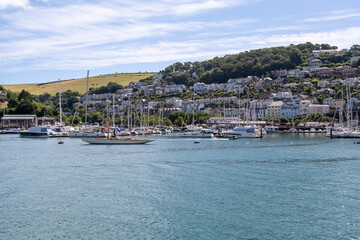 A view across the River Dart to Kingswear on the English Riviera