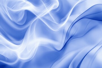 Obraz premium Abstract Blue and White Smoke Design