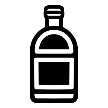 recommend clip art: Botlle of Liquid Icon Vector Illustration