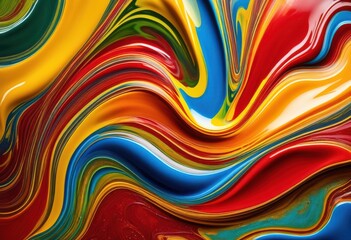 colorful sauces artistically poured textured patterned surface creating visual feast swirls shapes, design, culinary, arrangement, vibrant, gourmet, drip, fluid