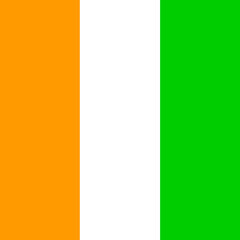 Côte d'Ivoire flag, Ivorian flag, Côte d'Ivoire national flag,