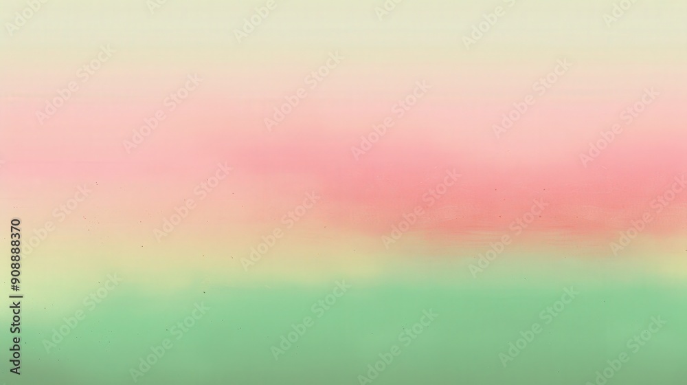 Poster a smooth gradient transitions from green at the bottom to pink at the top, creating a calming and ab