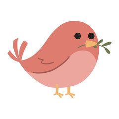 Cute cartoon bird illustration