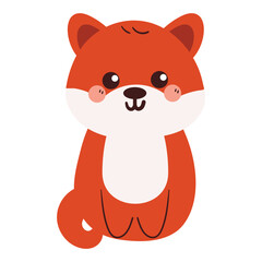 hand drawing cartoon puppy. cute animal drawing, doodle