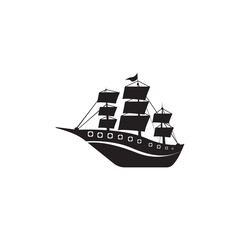 Ship Logo, Ocean Transport Vector, And Cruise Ship, Cargo, Logistics, Sailing School, Speedboat