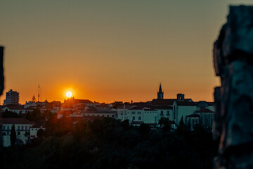 Fototapeta premium Por do Sol Santarém Portugal