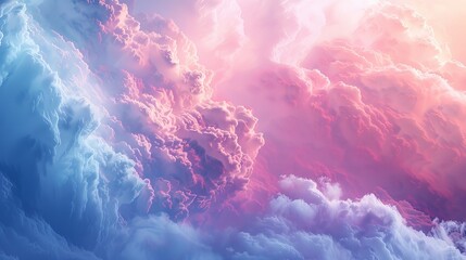 Abstract cloud texture with soft shapes and pastel hues