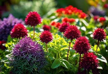 vibrant showcase rare herbs leafy greens displaying abundance colorful edibles lush garden setting, fresh, organic, botanical, collection, variety, plants