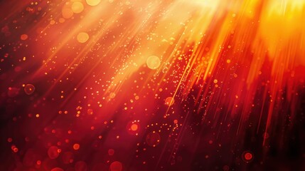 Fototapeta premium A captivating display of rich red and orange hues, featuring dynamic light leaks that create an energetic atmoshphere
