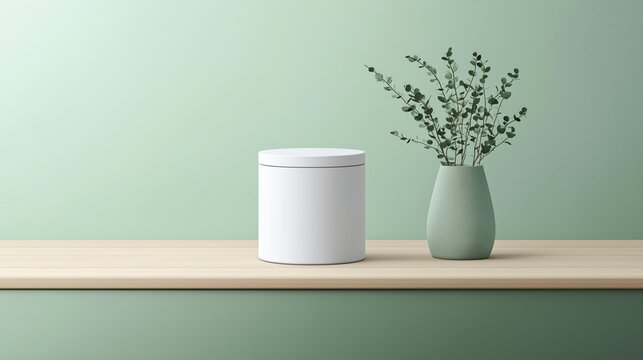 Packaging mockup, sleek design presentation, flat design illustration