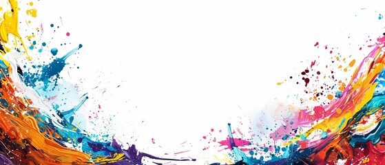 Fototapeta premium Colorful invitation template