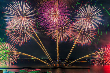 fireworks over the lake