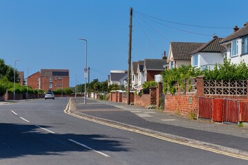 street in the town in Crosby, UK