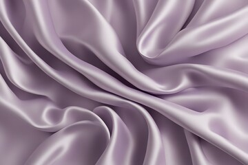 Obraz premium A pale lavender silk fabric with a delicate shimmering glow, AI Generated