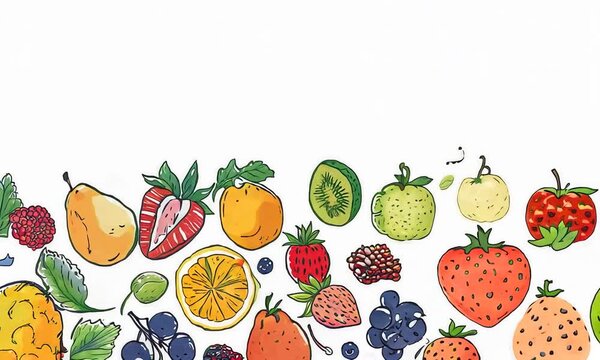 Colorful Fruit Illustration