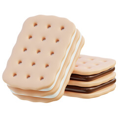 Creamy and Chocolatey Double Stuffed Sandwich Cookies