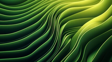 Abstract background featuring a mesmerizing pattern of overlapping green waves