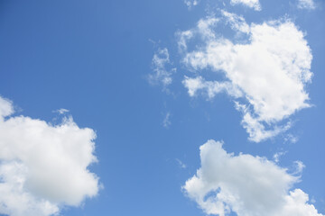 Blue sky with white clouds