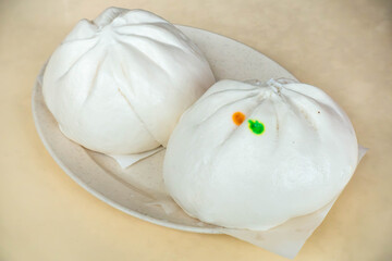Pork bun or siopao is a traditional food eaten in many southeast Asian countries.