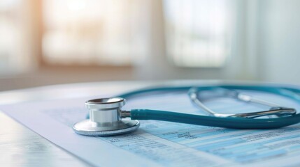 Medical insurance plans offering comprehensive healthcare coverage options with deep depth of field and blurred background  Concept of professional healthcare insurance policies and benefits