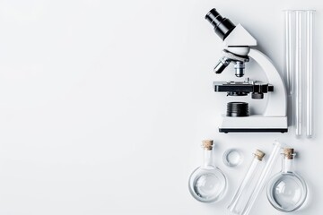 Minimal set of scientific tools including a microscope