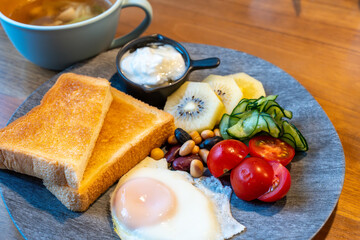 ヘルシーな朝食