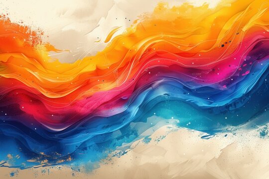 abstract background in colors and patterns for International Mother Language Day