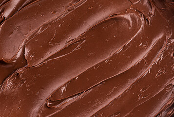 Chocolate paste, nougat, ganache. Background.