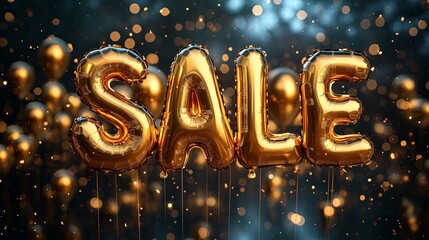 Luxurious Golden Balloons for Sale Promotion