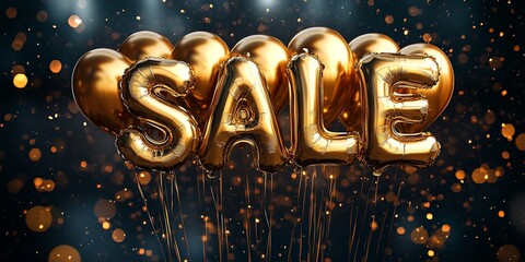Luxurious Golden Balloons for Sale Promotion