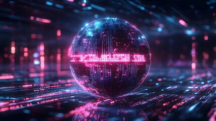 Futuristic Digital Sphere.
