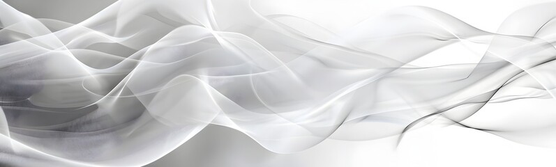 Obraz premium White background with a transparent gradient of light grey and white colors. An abstract vector pattern for design elements. A transparent PNG or health effect on an isolated transparent background. A