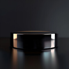 interior of a modern house with close up product display podium