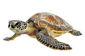 Fototapeta premium turtle isolated on white background
