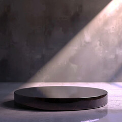 Obraz premium interior of a modern house with close up product display podium