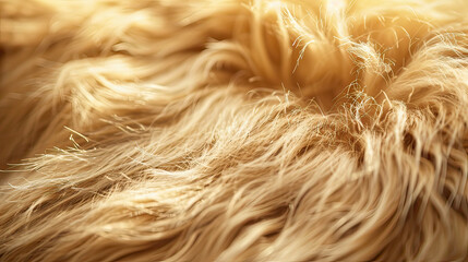 Furry Animal Fur Texture Soft Fur with Delicate Strands Background AI Generative