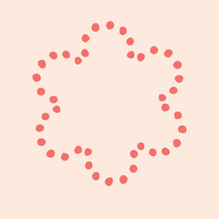 Peach fuzz botanical texture vector motif with color of the year two tone effect. Soft fresh modern design for hand drawn illustration. 