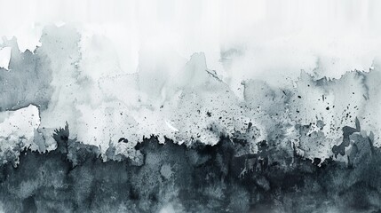 An abstract watercolor painting exhibiting a gradient of grey shades, conveying a sense of calmness and depth through its fluid and flowing artistic style.