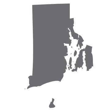 recommend clip art: Outline of the map of the U.S. state of Rhode Island