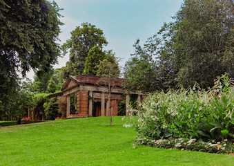 Valley Gardens in Harrogate North Yorkshire England  shot on a medium format film camera using Kodak Gold 200.