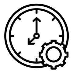 Vector Design Time Management Icon Style