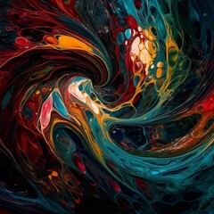 Abstract Liquid Art