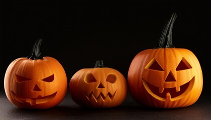 ハロウィンのカボチャのお化け。ジャックオランタン。コピースペース。（Halloween pumpkins ghost. jack o lantern and copy space.）
