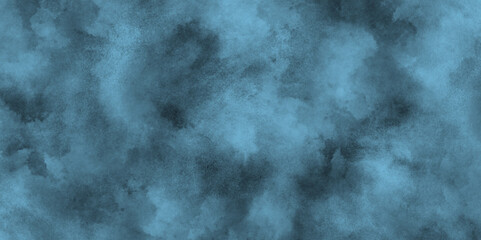 Splash acrylic colorful blue grunge texture background, grunge blue background texture with grainy smoke effect, abstract blue watercolor painting textured on black grunge paper.