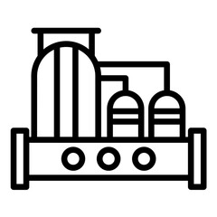 Vector Design Water Factory Icon Style