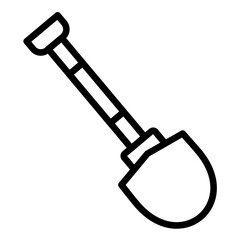 Vector Design Shovel Icon Style