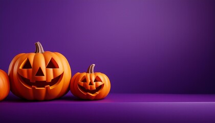 ハロウィンのカボチャのお化け。ジャックオランタン。コピースペース。（Halloween pumpkins ghost. jack o lantern and copy space.）
