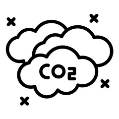 Vector Design Carbon Neutral Icon Style